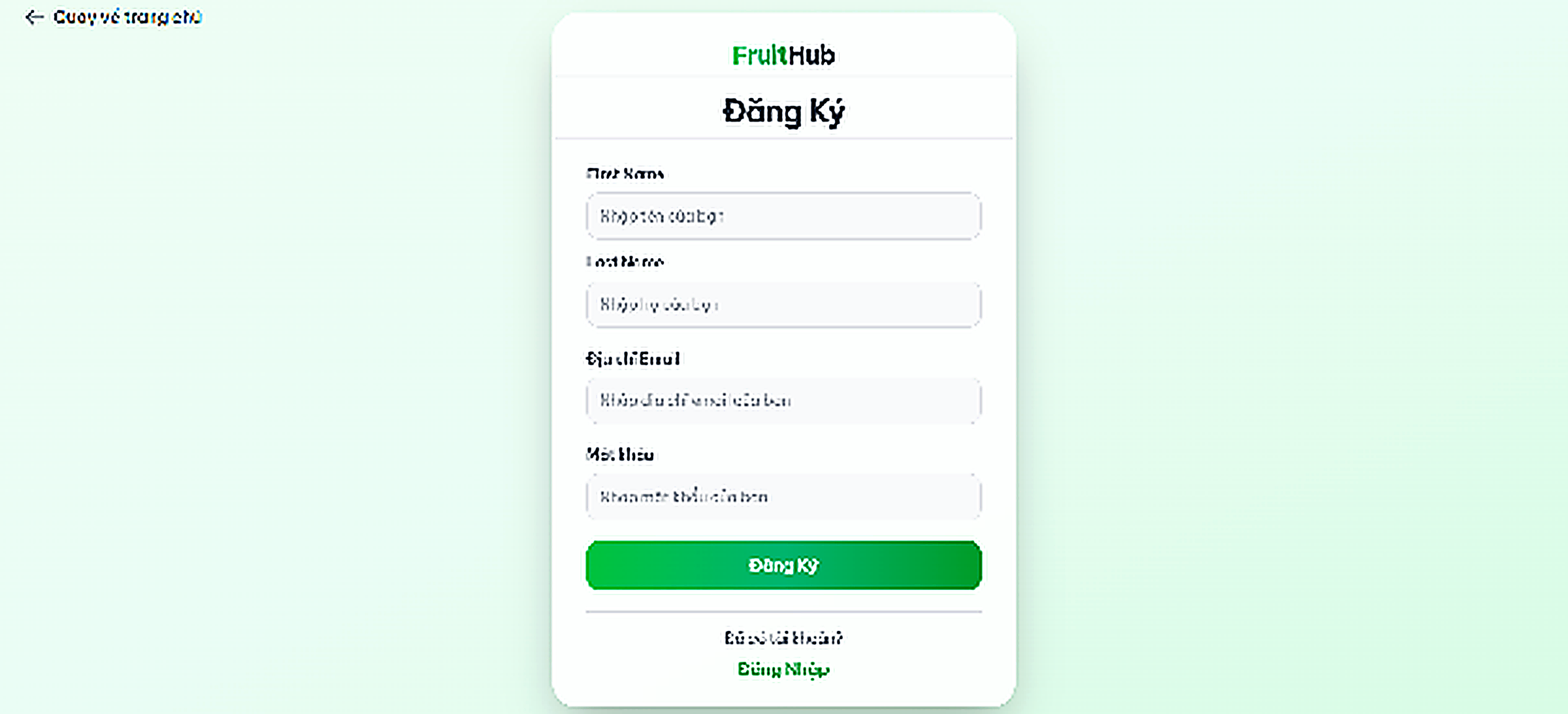 FruitHub mobile view 10